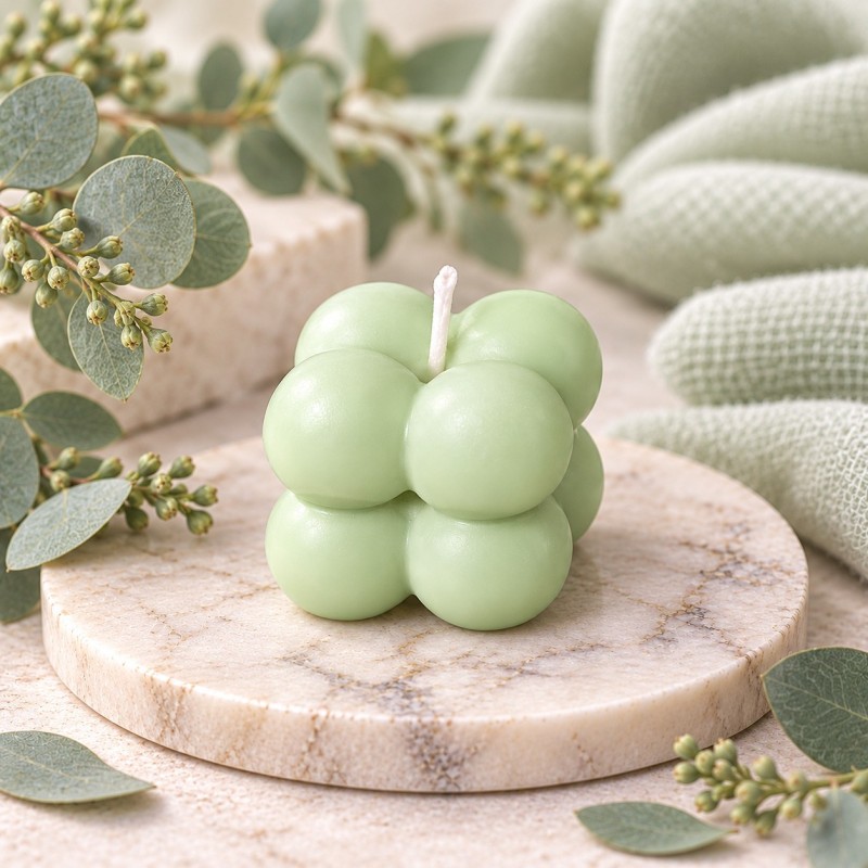 Świeca dekoracyjna sojowa Bubble mini Handmade | na prezent gifty Producent