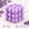 Świeca sojowa Bubble 163g  Bąbelkowa Handmade | Darmowa Personalizacja Logo