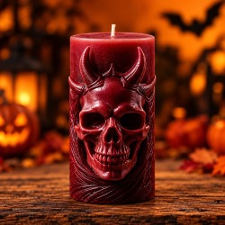 Świeca sojowa Diabeł – Halloween, na prezent Hand Made Personalizacja Producent