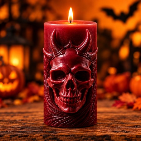 Świeca sojowa halloween diabeł