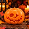🎃 Świeca sojowa Halloween – Straszna Dynia z Upiornym Uśmiechem personalizacja