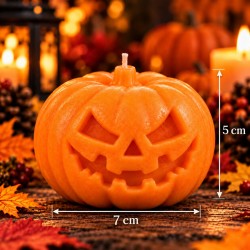 Świeca Halloween Straszna Dynia 7 cm – Polski Producent