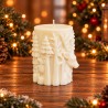 Świąteczna świeca sojowa Renifer 3D – ręcznie robiona z personalizacją