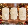 Świąteczna świeca sojowa Renifer 3D – ręcznie robiona z personalizacją